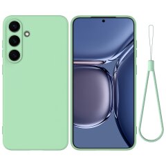 Защитный чехол Deexe Silicone Case для Samsung Galaxy S25 FE (S731) - Green