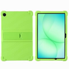 Защитный чехол Deexe Silicone Kickstand для Samsung Galaxy Tab A11 Plus (X230/236) - Green