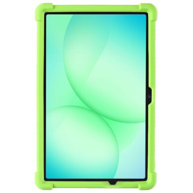 Защитный чехол Deexe Silicone Kickstand для Samsung Galaxy Tab A11 Plus (X230/236) - Green