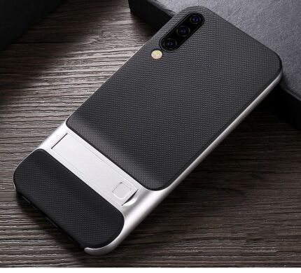 Захисний чохол ELEGANCE Grid Pattern для Samsung Galaxy A50 (A505) - Silver