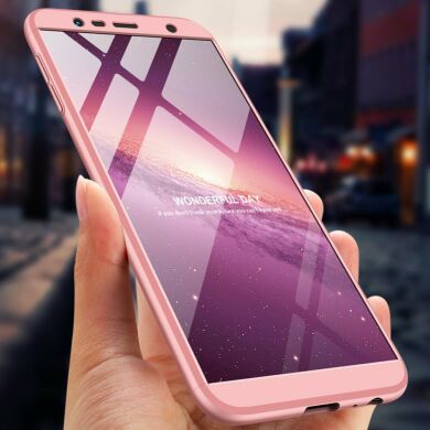 Защитный чехол GKK Double Dip Case для Samsung Galaxy J4+ (J415) - Rose Gold