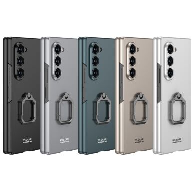 Защитный чехол GKK Ring Shell для Samsung Galaxy Fold 7 - Black