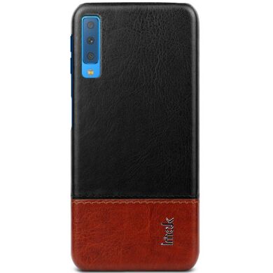 Защитный чехол IMAK Leather Series для Samsung Galaxy A7 2018 (A750) - Black / Brown