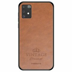 Защитный чехол PINWUYO Vintage Series для Samsung Galaxy S10 Lite (G770) - Brown