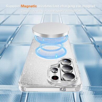 Захисний чохол Reframe Glitter Magnetic Case для Samsung Galaxy S26 Ultra (S948) - Blue