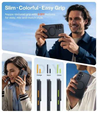 Защитный чехол TORRAS Guardian-Mag (with MagSafe) для Samsung Galaxy S26 Plus - Black