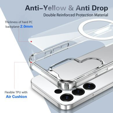 Захисний чохол UniCase AirBag Flow MagSafe для Samsung Galaxy S25 Ultra (S938) - Transparent