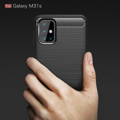 Захисний чохол UniCase Carbon для Samsung Galaxy M31s (M317) - Red