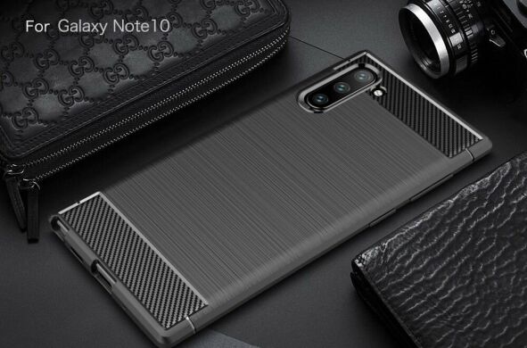 Защитный чехол UniCase Carbon для Samsung Galaxy Note 10 (N970) - Black
