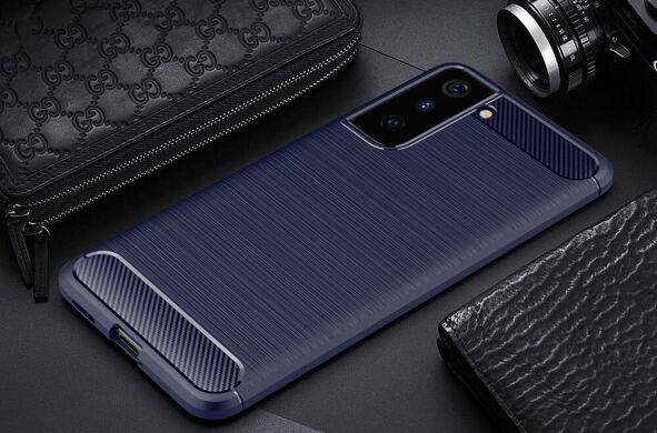 Защитный чехол UniCase Carbon для Samsung Galaxy S21 - Blue