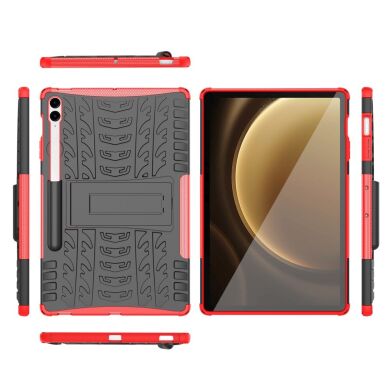 Захисний чохол UniCase Combo для Samsung Galaxy Tab S9 FE Plus (X610/616) - Red