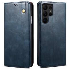 Защитный чехол UniCase Leather Wallet для Samsung Galaxy S23 Ultra (S918) - Blue