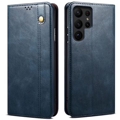 Защитный чехол UniCase Leather Wallet для Samsung Galaxy S23 Ultra (S918) - Blue