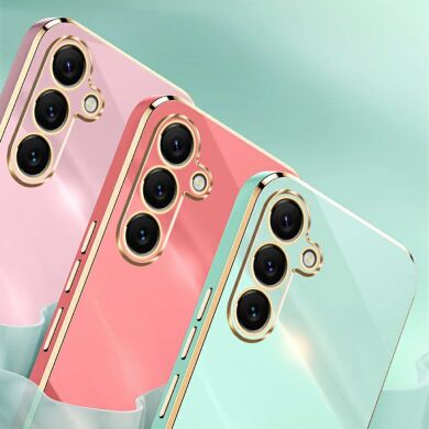 Захисний чохол XINLI Porcelain Design для Samsung Galaxy S25 FE (S731) - Cyan