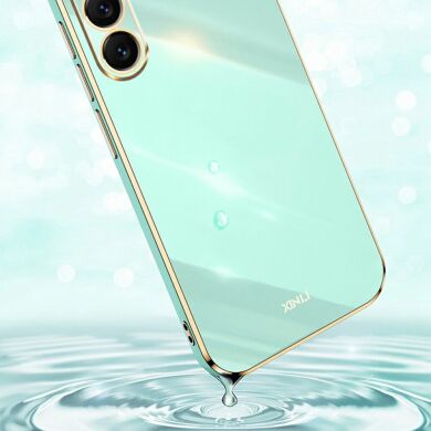 Захисний чохол XINLI Porcelain Design для Samsung Galaxy S25 FE (S731) - Cyan