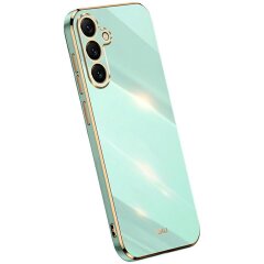 Защитный чехол XINLI Porcelain Design для Samsung Galaxy S25 FE (S731) - Cyan