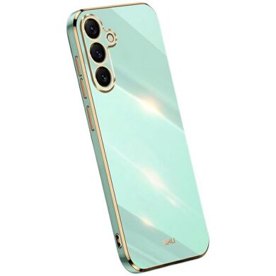Захисний чохол XINLI Porcelain Design для Samsung Galaxy S25 FE (S731) - Cyan