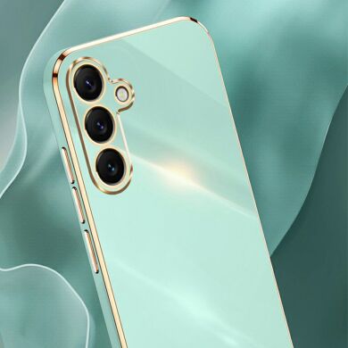 Захисний чохол XINLI Porcelain Design для Samsung Galaxy S25 FE (S731) - Cyan