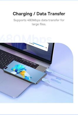 Кабель Baseus Pudding Series Type-C to Type-C (100W, 2m) P10355702111-01 - Black