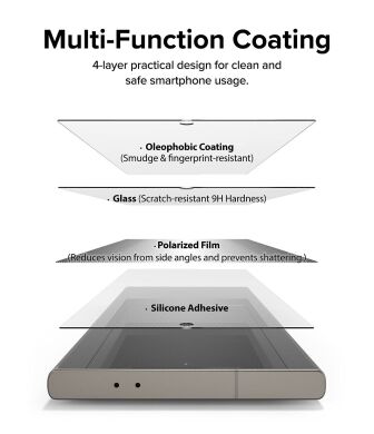 Комплект захисних стекол (2шт) Ringke Easy Slide Privacy для Samsung Galaxy S24 Ultra (S928) 8809961785436