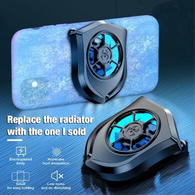 Кулер-вентилятор для смартфона Deexe Portable Cooler P11 - Black
