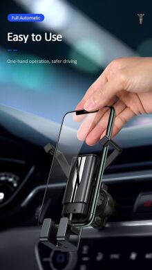 Автомобильный держатель USAMS US-ZJ058 Retractable Gravity - Black
