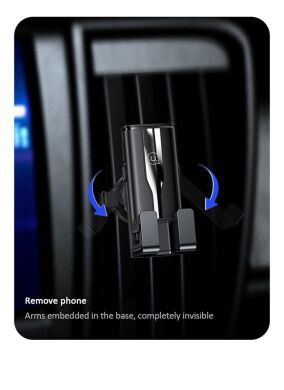 Автомобильный держатель USAMS US-ZJ058 Retractable Gravity - Black