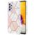 Захисний чохол Deexe Marble Pattern для Samsung Galaxy A73 (A736) - White / Pink