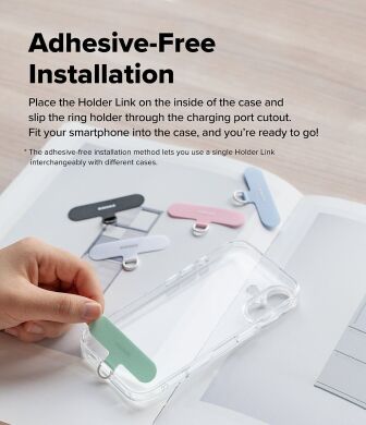 Ремінець для смартфона Ringke Holder Link Puffer (8800328813823) - Pink