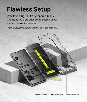 Комплект захисних стекол (2шт) Ringke Easy Slide Privacy для Samsung Galaxy S24 Ultra (S928) 8809961785436