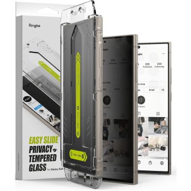 Комплект захисних стекол (2шт) Ringke Easy Slide Privacy для Samsung Galaxy S24 Ultra (S928) 8809961785436