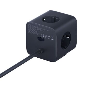 Сетевое зарядное устройство Baseus EnerFill FA11 3AC + 1U + 2C (67W) E00082100123-00 - Black