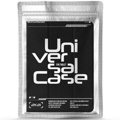 Универсальный чехол ArmorStandart Slim Silicone Hooks для планшетов с диагональю 11 дюймов - Black