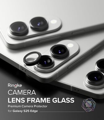 Захисне скло Ringke Camera Lens Frame Glass для Samsung Galaxy S25 Edge (S937) 8800293854517 - Black