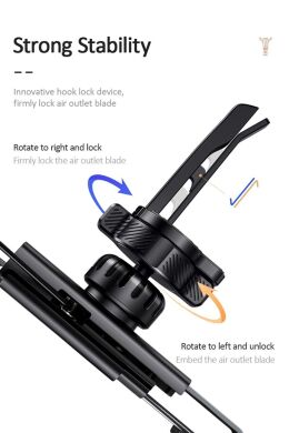 Автомобильный держатель USAMS US-ZJ058 Retractable Gravity - Black