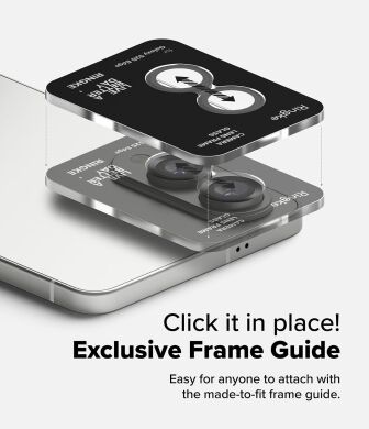 Захисне скло Ringke Camera Lens Frame Glass для Samsung Galaxy S25 Edge (S937) 8800293854517 - Black