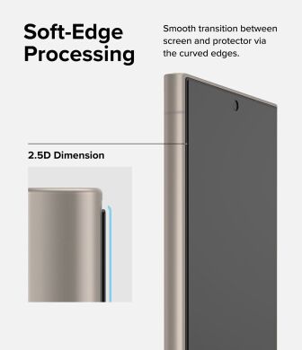 Комплект захисних стекол (2шт) Ringke Easy Slide Privacy для Samsung Galaxy S24 Ultra (S928) 8809961785436
