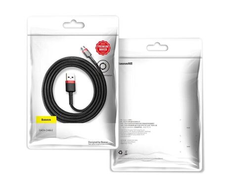 Кабель Baseus Cafule USB to MicroUSB (1.5A, 2m) CAMKLF-C91 - Black / Red