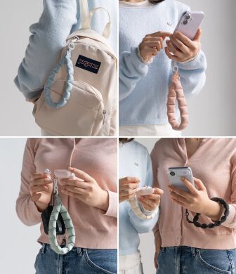 Ремінець для смартфона Ringke Holder Link Puffer (8800328813823) - Pink