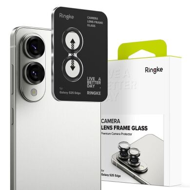 Захисне скло Ringke Camera Lens Frame Glass для Samsung Galaxy S25 Edge (S937) 8800293854517 - Black
