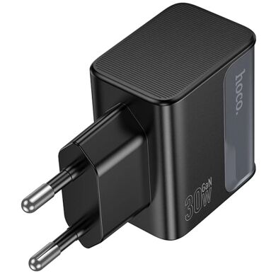 Сетевое зарядное устройство Hoco CS73A PD30W + QC3.0 (USB + Type-C) - Midnight Black
