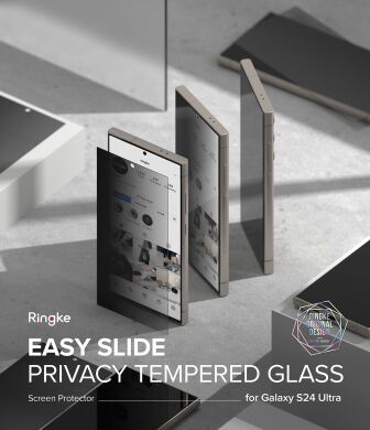 Комплект захисних стекол (2шт) Ringke Easy Slide Privacy для Samsung Galaxy S24 Ultra (S928) 8809961785436
