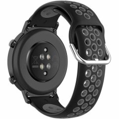 Ремінець Deexe Dual Color для годинників з шириною кріплення 20мм - Black / Gray