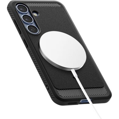 Защитный чехол Spigen (SGP) Rugged Armor (MagFit) для Samsung Galaxy S25 (S931) ACS08998 - Matte Black