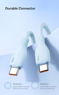 Кабель Baseus Pudding Series Type-C to Type-C (100W, 2m) P10355702111-01 - Black