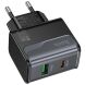 Сетевое зарядное устройство Hoco CS73A PD30W + QC3.0 (USB + Type-C) - Midnight Black. Фото 3 из 6