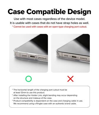 Ремінець для смартфона Ringke Holder Link Puffer (8800328813823) - Pink