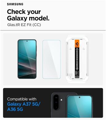 Захисне скло Spigen Glas.tR EZ Fit для Samsung Galaxy A37 (A376) / Galaxy A36 (A366) AGL11365