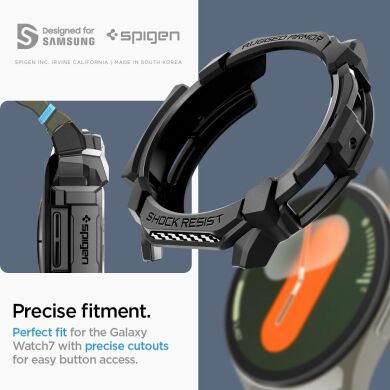 Защитный чехол Spigen (SGP) Rugged Armor (FW) для Samsung Galaxy Watch 7 (44mm) - Matte Black