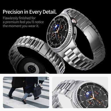 Ремінець Spigen (SGP) Modern Fit для Samsung Galaxy Watch 8 (40/44mm) / 8 Classic (AMP10120) - Silver